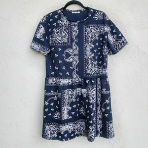 ZARA TRAFALUC Drop Waist Dress Size M.